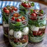 Mason Jar Caprese Salad