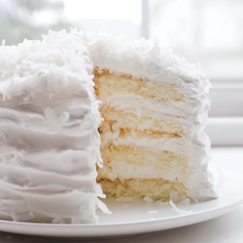 Classic Coconut White Cake