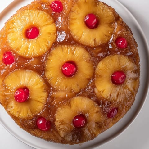 Buttery pineapple upside-down