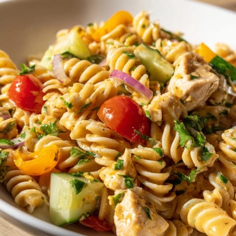 Golden-brown sautéed tofu cubes nestle among bright vegetables and quinoa in a wooden bowl, with a creamy almond butter drizzle adding rich texture and warmth.